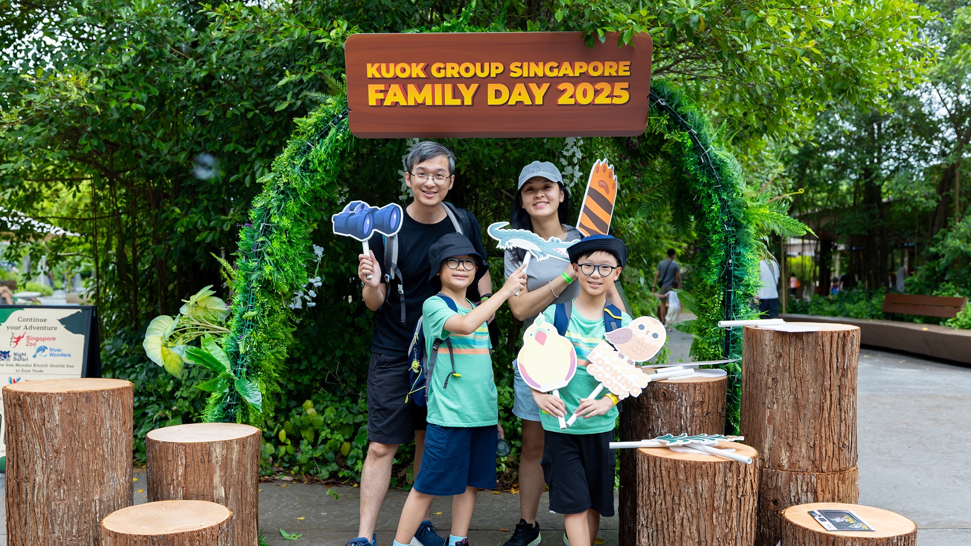 Family day safari adventure theme — corporate family event in Singapore