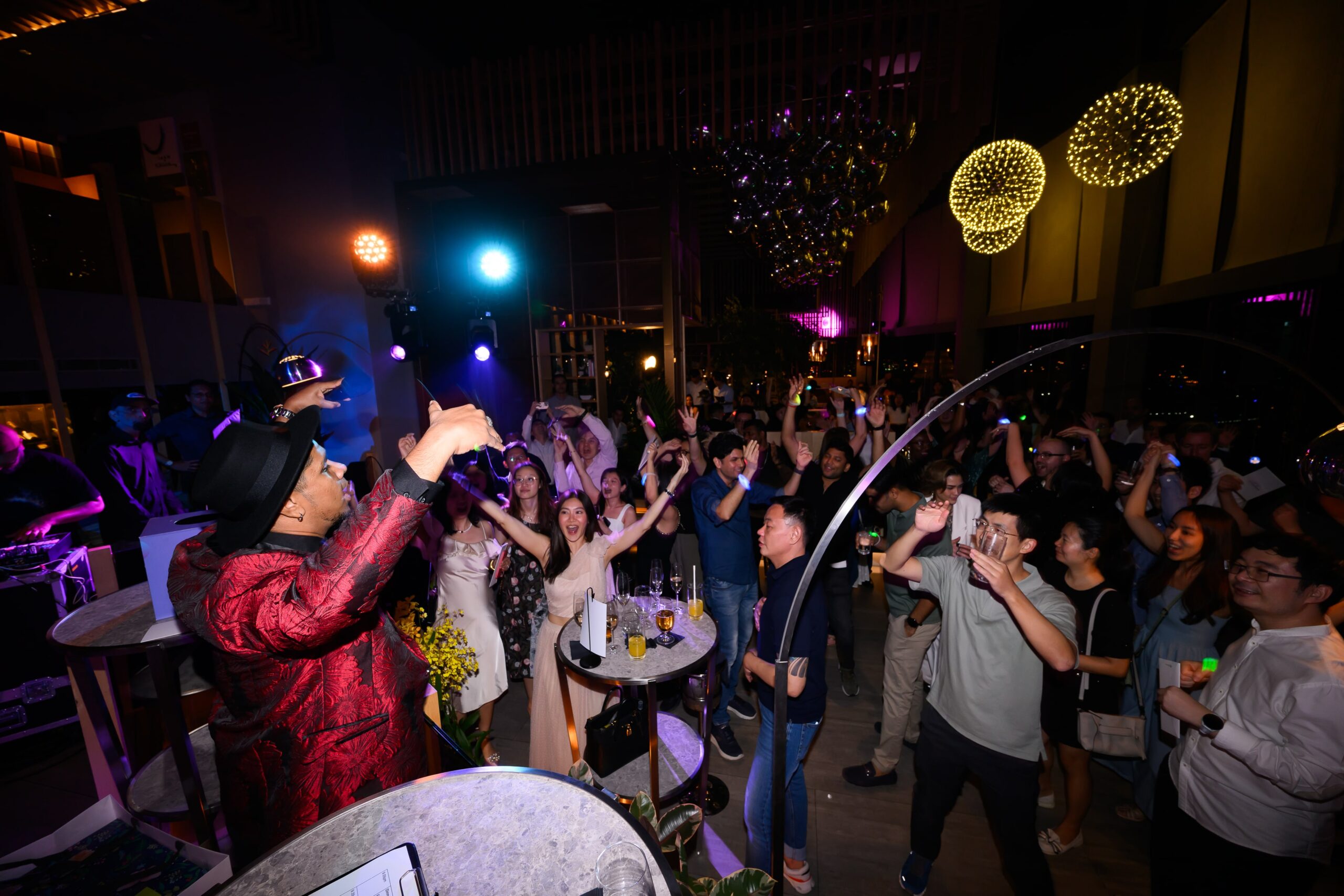 TRC glitz and glam themed event Singapore